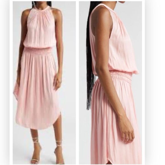 Ramy Brook Women's Sleeveless Midi Audrey Dress Pink thistle XS NWT $445 - Picture 1 of 9